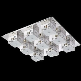 Luminária de teto 9 luzes moderna simples artística