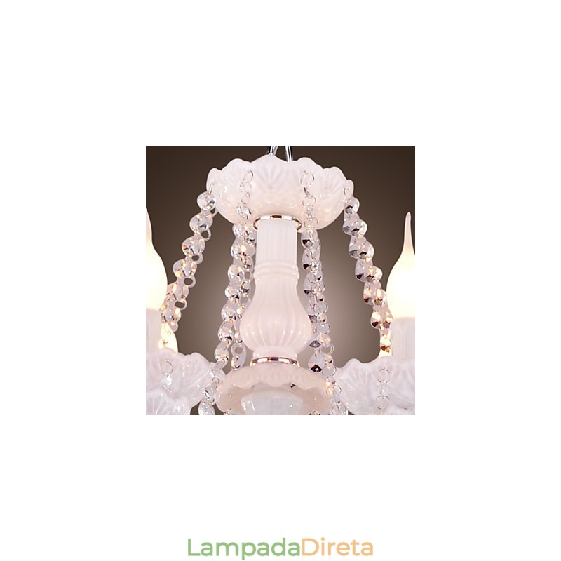 Lustre moderno contemporâneo galvanizado