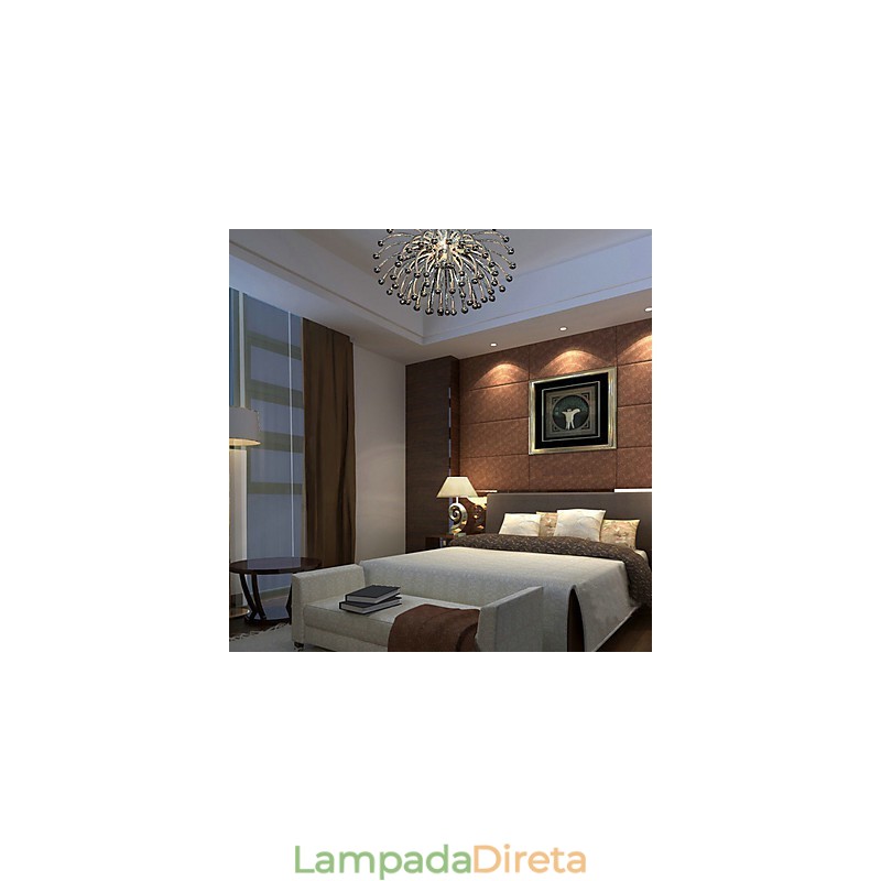 Luminária de teto artística com 1 luz