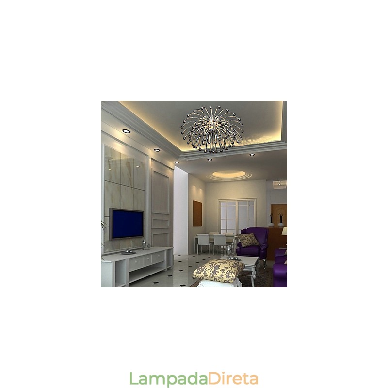 Luminária de teto artística com 1 luz