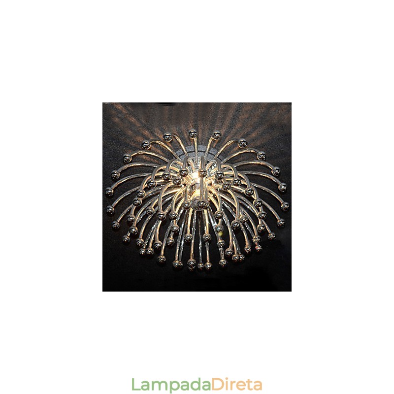 Luminária de teto artística com 1 luz