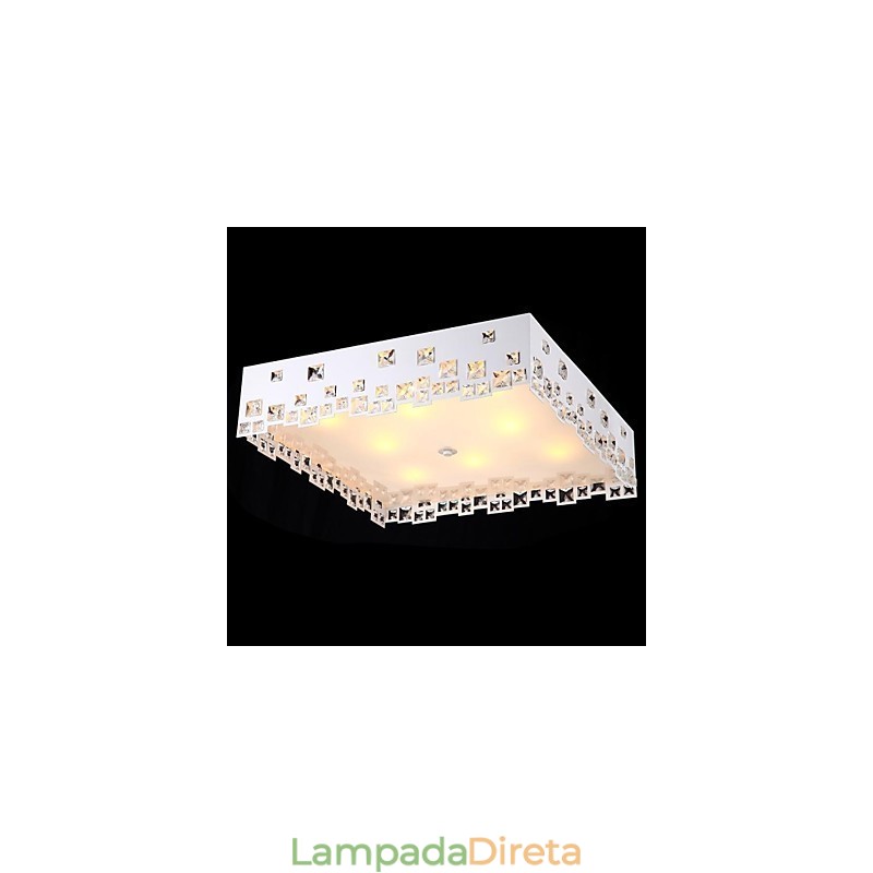Luminária de teto 8 luzes moderna simples artística
