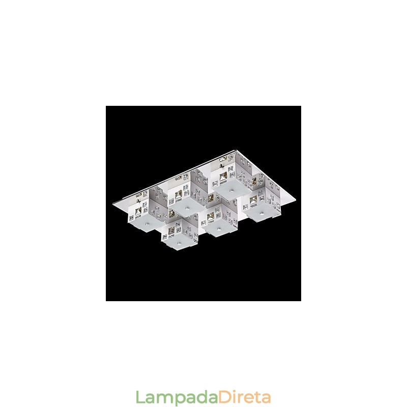 Luminária de teto 6 luzes moderna simples artística