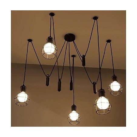 Tradicional Clássico Vintage Retro Lanterna Country Mini Estilo Pintura Metal Pingente Luz Jantar