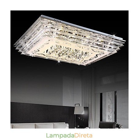 Luminária embutida de três cores com controle remoto, vidro moderno e contemporâneo Luminária embutida de três cores com controle remoto, vidro moderno e contemporâneo