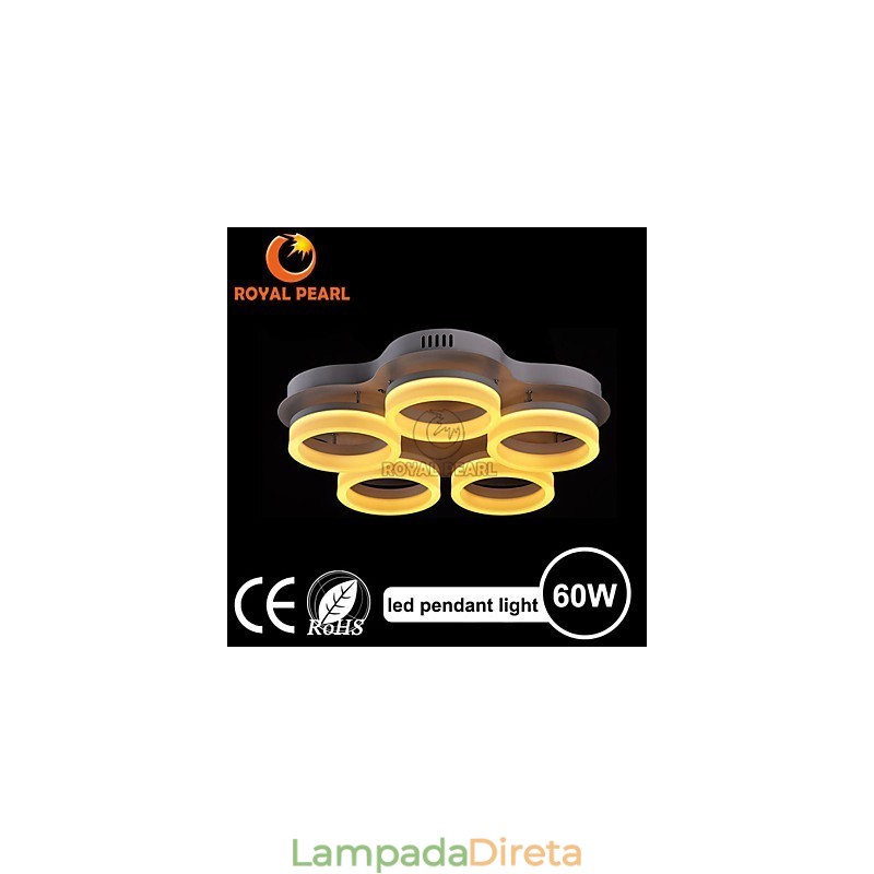 Luminárias de teto de acrílico com design elegante