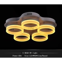 Luminárias de teto de acrílico com design elegante