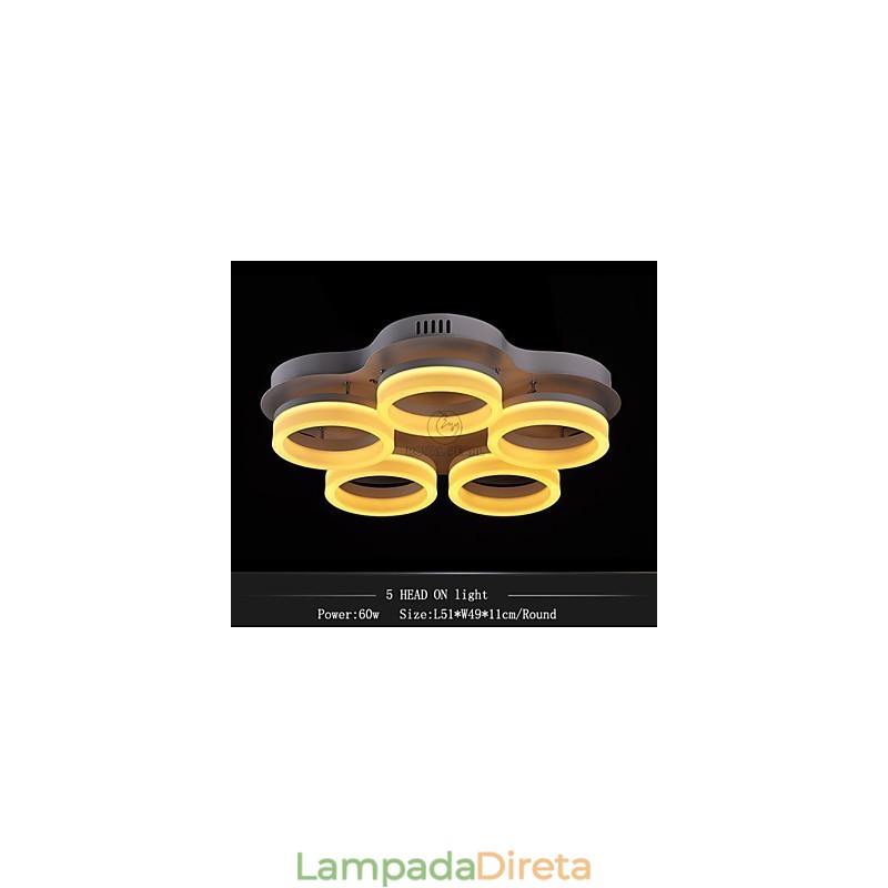 Luminárias de teto de acrílico com design elegante