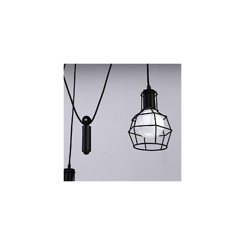 Tradicional Clássico Vintage Retro Lanterna Country Mini Estilo Pintura Metal Pingente Luz Jantar