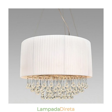 Luminária de teto de cristal com 5 luzes Luminária de teto de cristal com 5 luzes