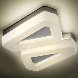 Luminária embutida branca quente branca moderna simples