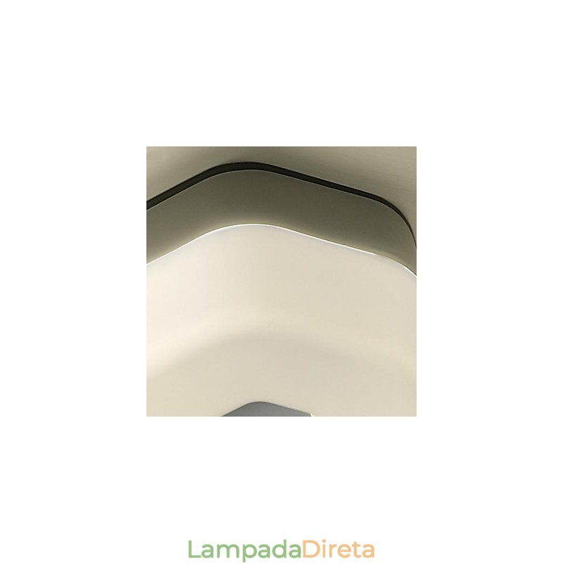 Luminária embutida branca quente branca moderna simples