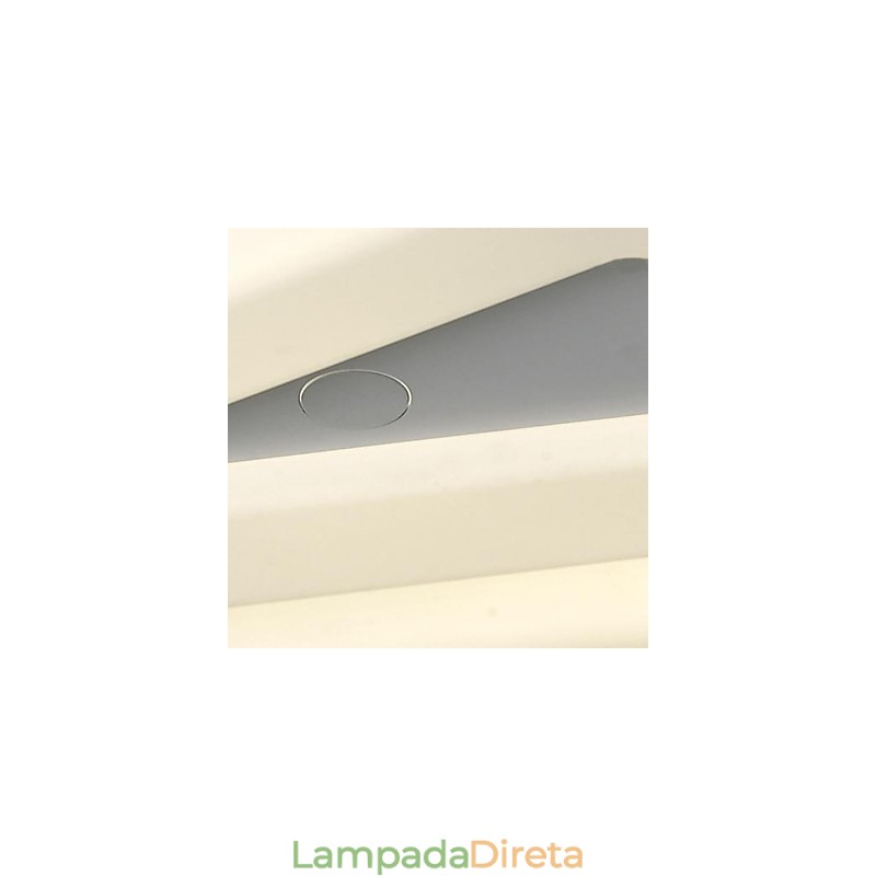 Luminária embutida branca quente branca moderna simples