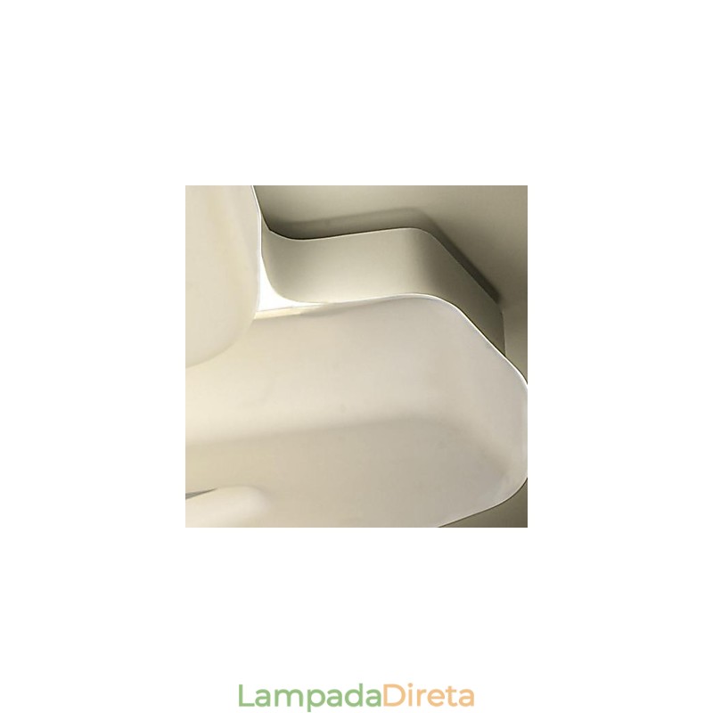 Luminária embutida branca quente branca moderna simples