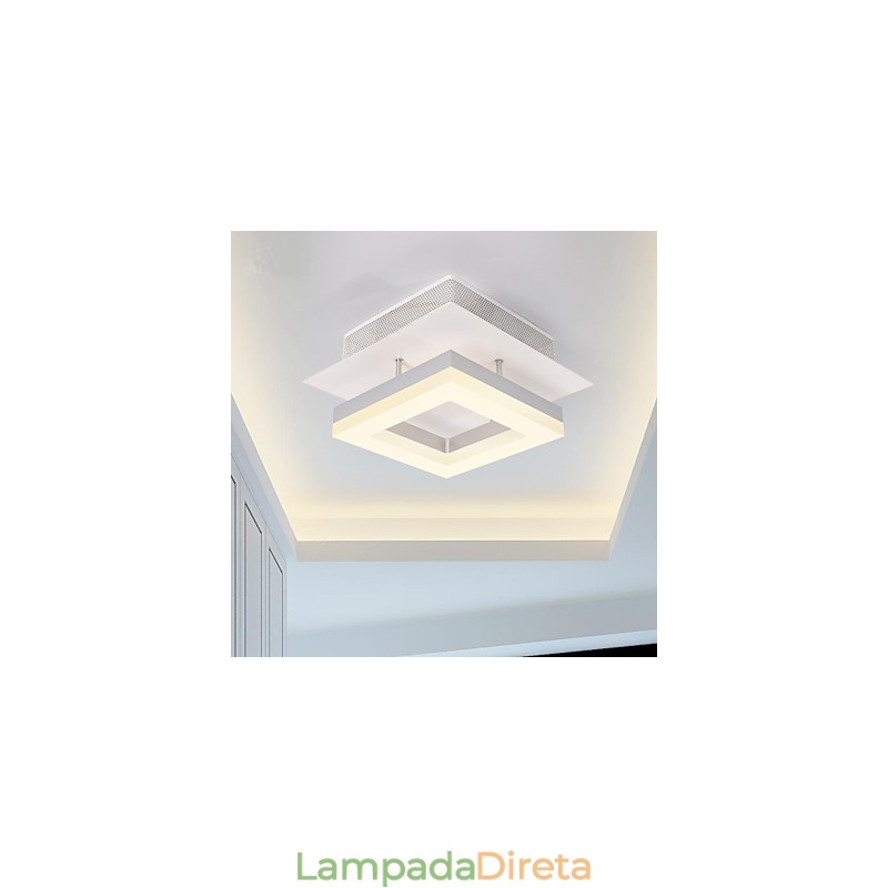 9W Moderno Contemporâneo Acrílico Montagem Embutida