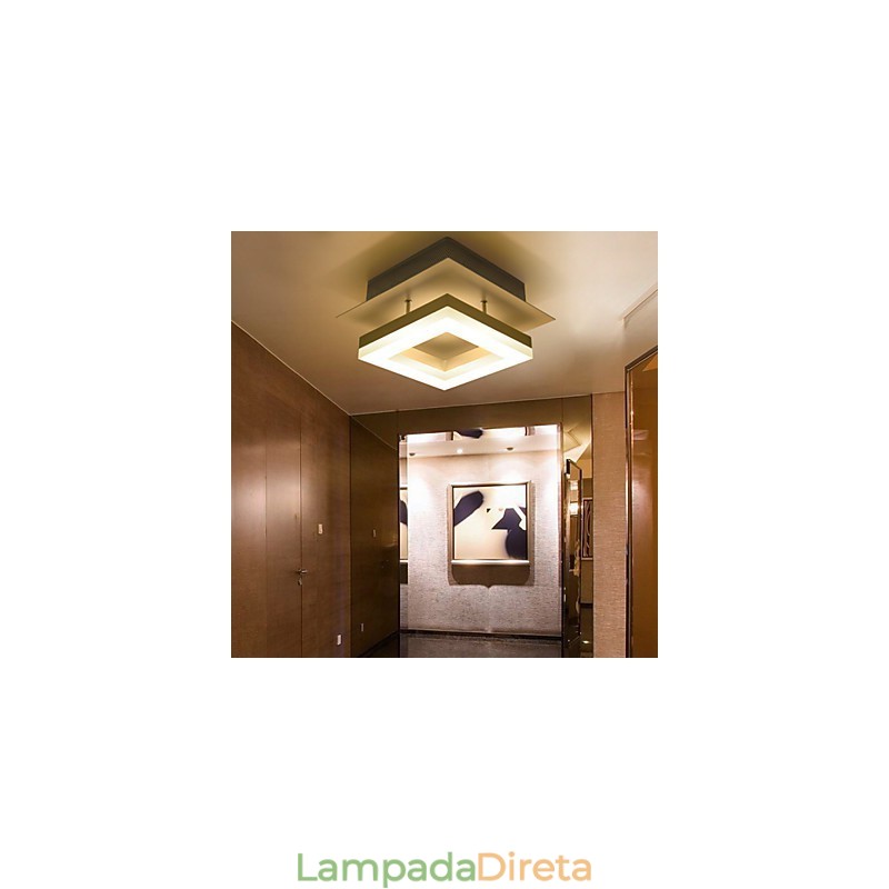 9W Moderno Contemporâneo Acrílico Montagem Embutida