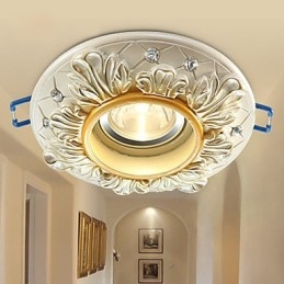 10*3.5CM Estilo Europeu Lâmpada de Teto Rural Tubo Absorve Lâmpada de Luz de Cúpula