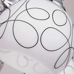 Lustre Moderno Cristal Living 8 luzes