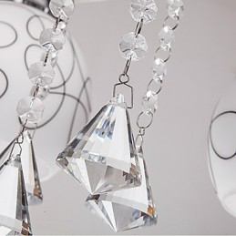 Lustre Moderno Cristal Living 8 luzes