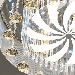 Montagem embutida Cristal Moderno Contemporâneo Vidro