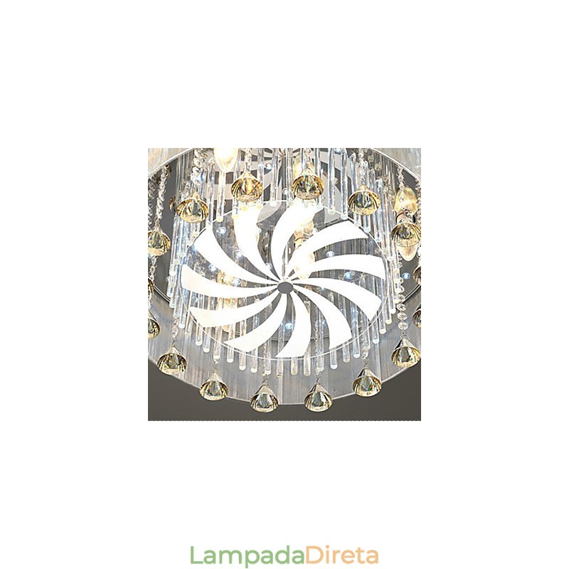 Montagem embutida Cristal Moderno Contemporâneo Vidro