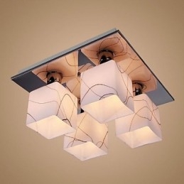 Luzes de trilho modernas contemporâneas de vidro