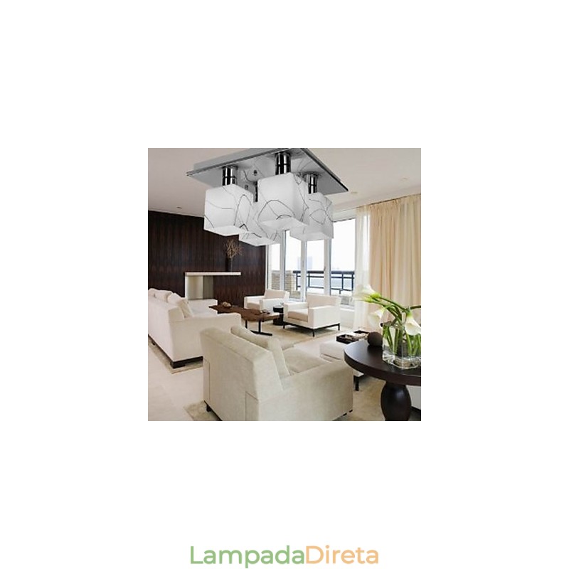 Luzes de trilho modernas contemporâneas de vidro