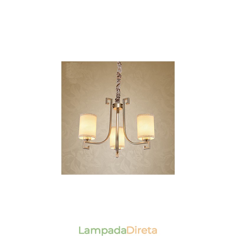 Lustre de estilo chinês Ferro Cobre Imitação Lâmpadas de Ar