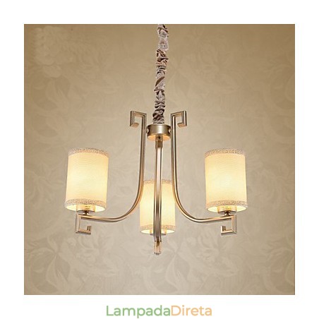 Lustre de estilo chinês Ferro Cobre Imitação Lâmpadas de Ar Lustre de estilo chinês Ferro Cobre Imitação Lâmpadas de Ar