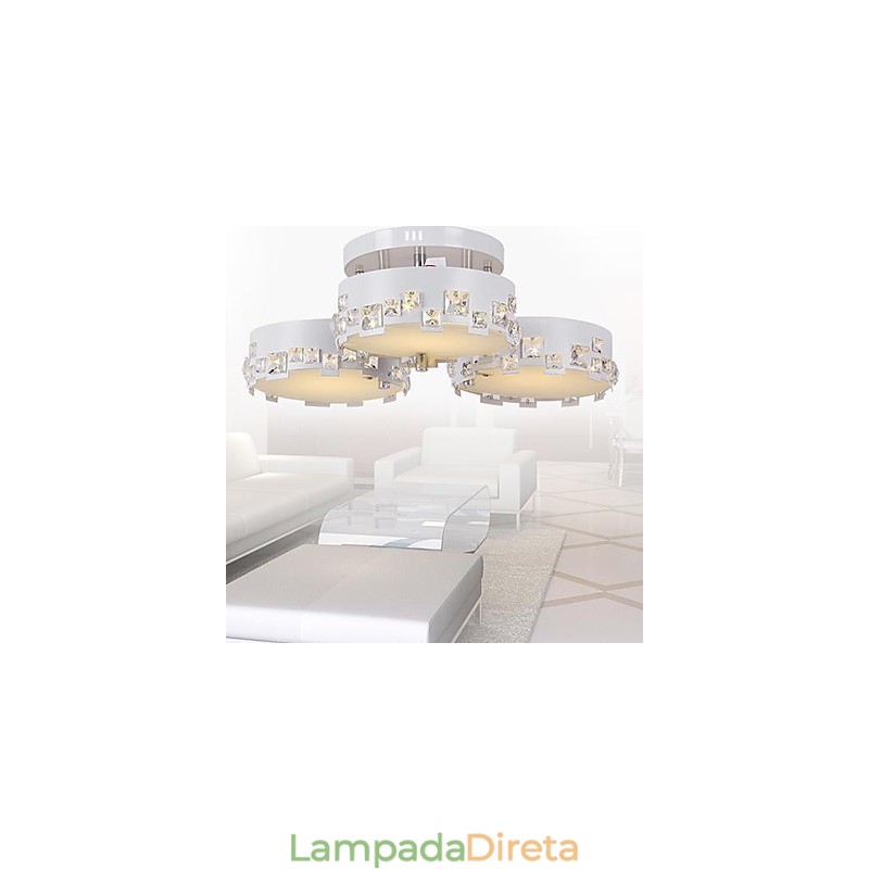 Pintura de cristal contemporânea moderna Metal Montagem embutida