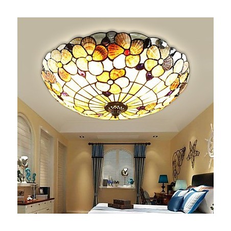Conchas do Mar Mediterrâneo Absorvem Luz de Cúpula Chaminé Rural 50 Cm de Diâmetro Conchas do Mar Mediterrâneo Absorvem Luz de Cúpula Chaminé Rural 50 Cm de Diâmetro