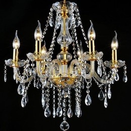 Lustre de cristal galvanizado tradicional clássico moderno contemporâneo