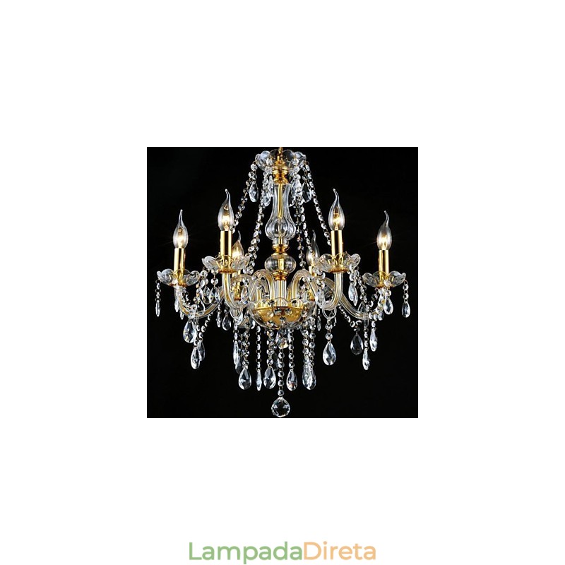 Lustre de cristal galvanizado tradicional clássico moderno contemporâneo