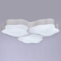 Luminárias de teto 3 luzes artísticas em aço inoxidável