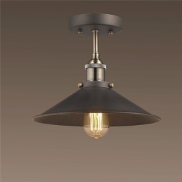Mini luminária de teto Edison vintage 1 luz de metal embutida