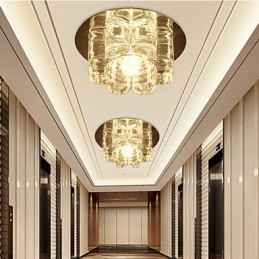 Moderno Contemporâneo Cristal Flush Mount