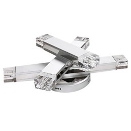 Luminária de teto moderna com 6 luzes em design chique