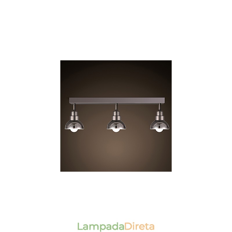 Luminária de cabeça Trinal de montagem embutida, vidro branco, moldura de alumínio, moderna e moderna
