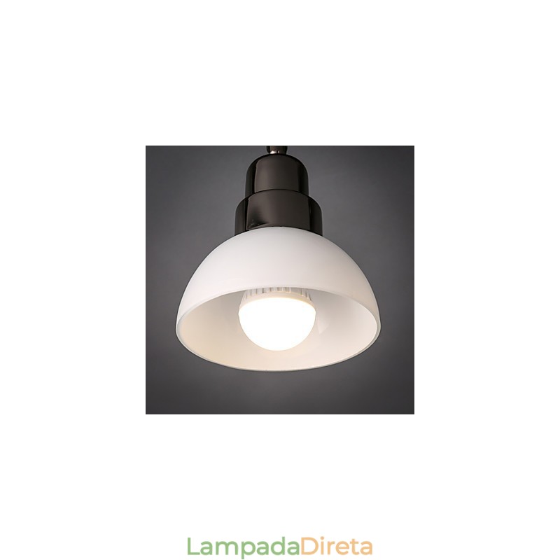 Luminária de cabeça Trinal de montagem embutida, vidro branco, moldura de alumínio, moderna e moderna