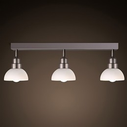 Luminária de cabeça Trinal de montagem embutida, vidro branco, moldura de alumínio, moderna e moderna