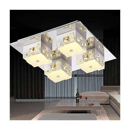 Luminária de teto 4 luzes moderna simples artística Luminária de teto 4 luzes moderna simples artística