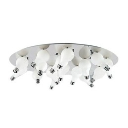 Luminária embutida moderna com 12 luzes redondas (base de lâmpada G4)