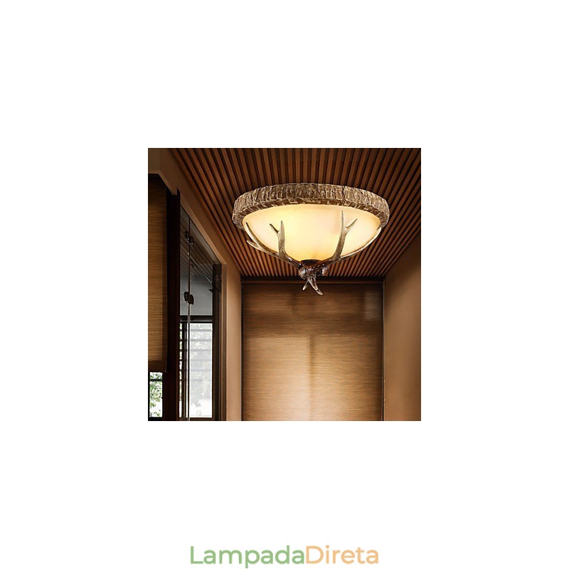 Lustre Mini Estilo Retrô Resina