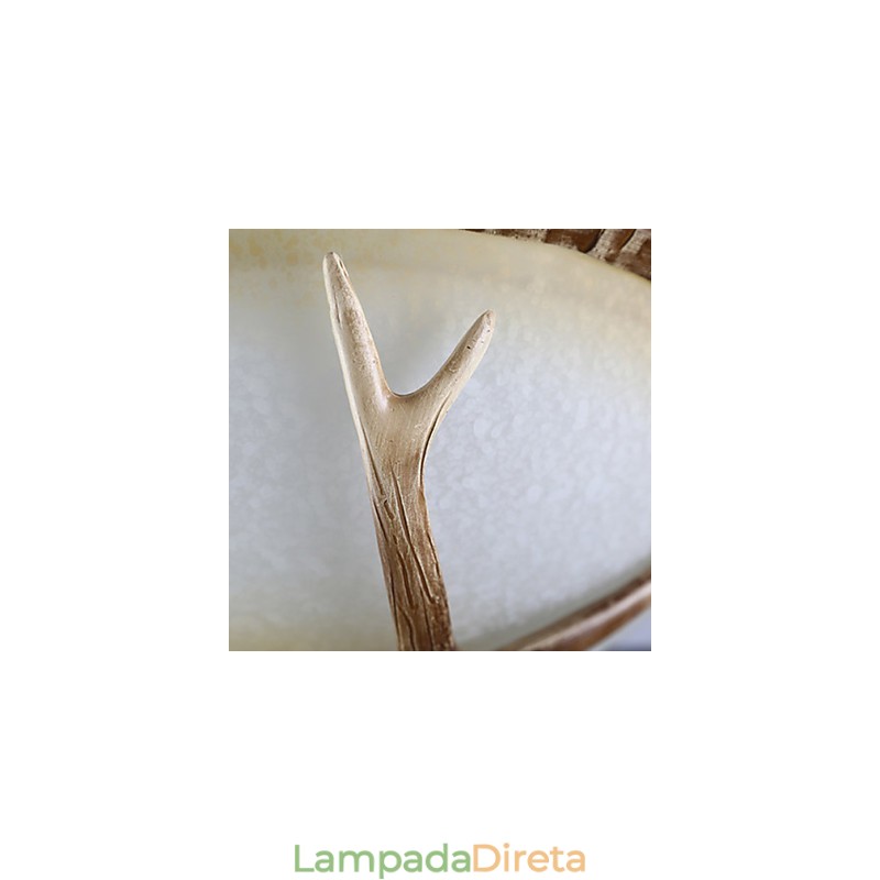 Lustre Mini Estilo Retrô Resina