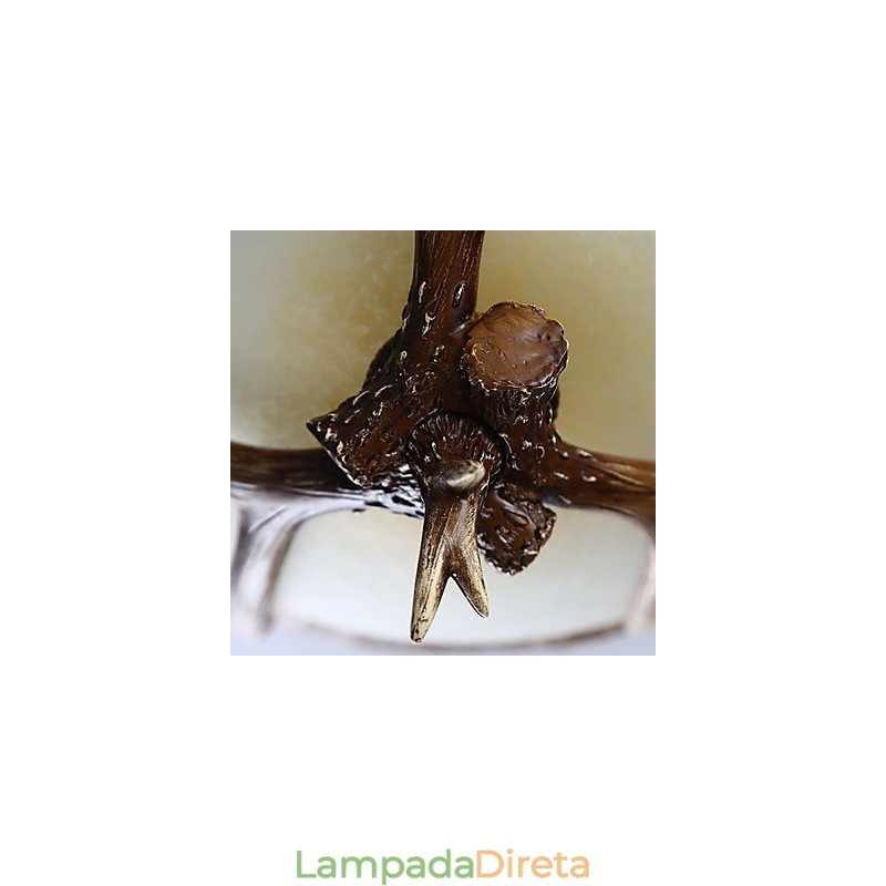 Lustre Mini Estilo Retrô Resina