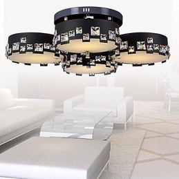 Moderno Contemporâneo Cristal Metal Montagem Embutida