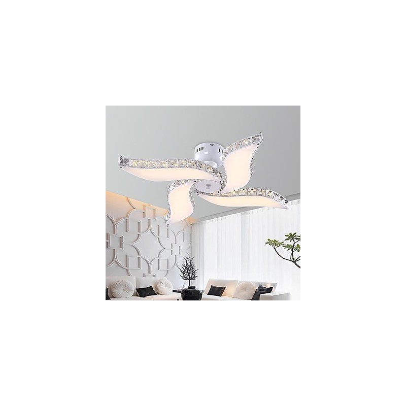 Moderno Contemporâneo Cristal Metal Montagem Embutida