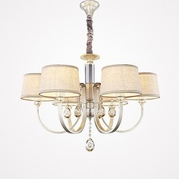Lustre de metal com pintura em cristal country