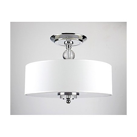 Elegante Crytal Flush Mount com 6 luzes em cúpula cilíndrica