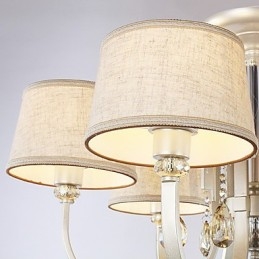 Lustre de metal com pintura em cristal country